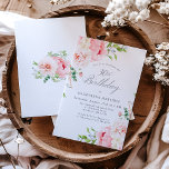 Invitation Fête du 30e anniversaire des Roses roses rose fémi<br><div class="desc">Une belle et féminine invitation à fêter un 30ème anniversaire dans un style élégant. Ce design floral est bordé d'un cadre de roses et de verdure charmants. Cette invitation est disponible sous forme d'invitation imprimée ou de téléchargement numérique.</div>