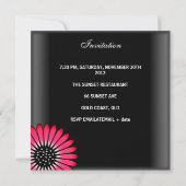 Invitation Fête du 30e anniversaire Elégante Fleurs roses noi (Dos)