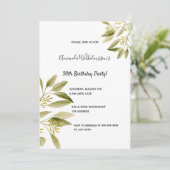 Invitation fête du 30e anniversaire olivier vert botanique (Debout devant)