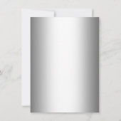 Invitation Fête du 30e anniversaire - Retro Silver Black (Dos)