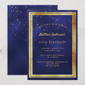 Invitation fête du 30e anniversaire saupoudrer de confettis d (Devant / Derrière)