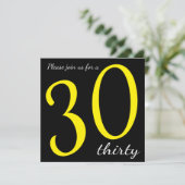 Invitation Fête du 30e anniversaire | Texte do-it-yourself (Debout devant)