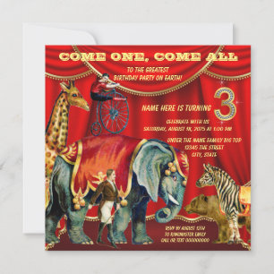 Invitation Fête du 3e anniversaire