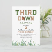 Invitation Fête du 3e anniversaire de l'équipe de football de (Debout devant)