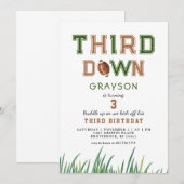 Invitation Fête du 3e anniversaire de l'équipe de football de (Devant / Derrière)