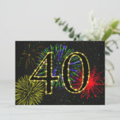 Invitation Fête du 40e anniversaire (Debout devant)
