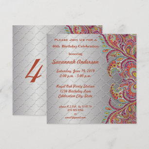 Invitation Fête du 40e anniversaire