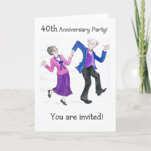 Invitation fête du 40e anniversaire