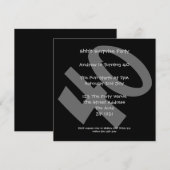 Invitation Fête du 40e anniversaire (Devant / Derrière)