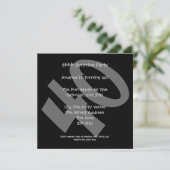 Invitation Fête du 40e anniversaire (Debout devant)