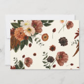 Invitation Fête du 40e anniversaire 40 ans d'amour (Dos)