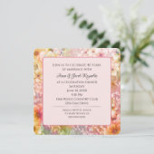 Invitation Fête du 40e anniversaire Cosmos Floral Garden (Debout devant)