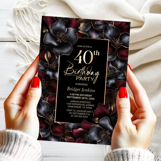 Invitation Fête du 40e anniversaire de la Bourgogne et de la 