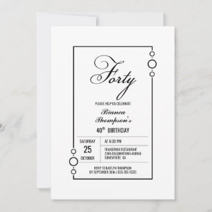 Invitation Fête du 40e anniversaire de la frontière noire mod