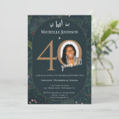 Invitation Fête du 40e anniversaire de Noël (Debout devant)