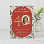 Invitation Fête du 40e anniversaire de Noël (Debout devant)