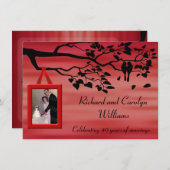 Invitation Fête du 40e anniversaire du Mariage (Devant / Derrière)
