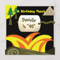 Fête du 40e anniversaire et toast de Marshmallow