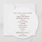 Invitation Fête du 40e anniversaire Glowns Berry Wreath d'aut (Dos)