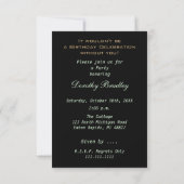 Invitation Fête du 40e anniversaire Rhododendron Custom (Dos)
