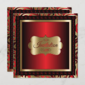 Invitation Fête du 40e anniversaire | Texte do-it-yourself (Devant / Derrière)