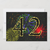 Invitation Fête du 42e anniversaire (Devant)