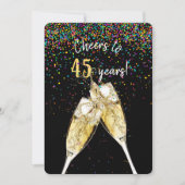 Invitation fête du 45e anniversaire de mariage (Devant)