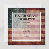 Invitation Fête du 4 juillet (Devant)