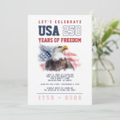 Invitation Fête du 4 juillet pour le 250e anniversaire des Ét (Debout devant)