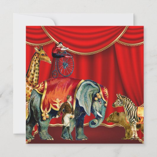 Invitation Fête du 4e anniversaire (Dos)