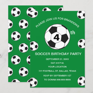 Invitation Fête du 4e anniversaire Football Green Boys Sports