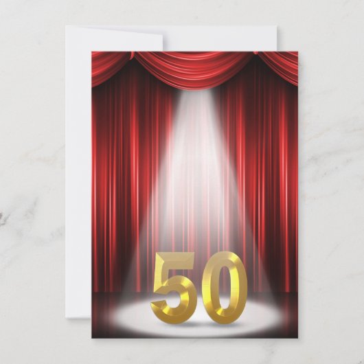 Invitation Fête du 50e anniversaire (Devant)