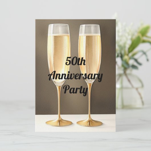 Invitation Fête du 50e anniversaire (Debout devant)