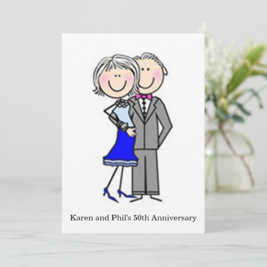 Invitation Fête du 50e anniversaire (Debout devant)