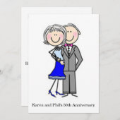 Invitation Fête du 50e anniversaire (Devant / Derrière)