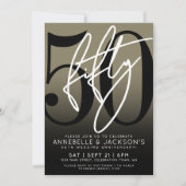 Invitation Fête du 50e anniversaire de Black Gold (Devant)