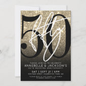 Invitation Fête du 50e anniversaire de Black Gold (Devant)