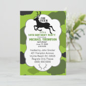 Invitation Fête du 50e anniversaire de Camo et Deer (Debout devant)