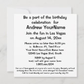 Invitation Fête du 50e anniversaire de Las Vegas (Dos)