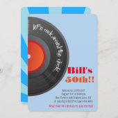 Invitation Fête du 50e anniversaire de l'horloge (Devant / Derrière)