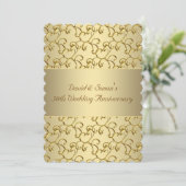 Invitation Fête du 50e anniversaire de mariage (Debout devant)