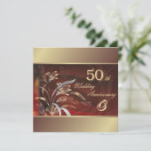 Invitation Fête du 50e anniversaire de mariage (Debout devant)