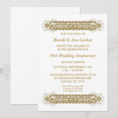 Invitation Fête du 50e anniversaire de mariage à défilement d (Devant / Derrière)