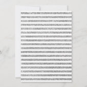 Invitation Fête du 50e anniversaire de mariage - Argent blanc (Dos)