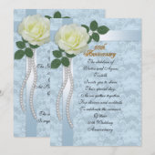 Invitation fête du 50e anniversaire de mariage de parents den (Devant / Derrière)