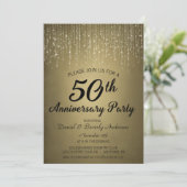 Invitation Fête du 50e Anniversaire de Mariage de Rubis (Debout devant)