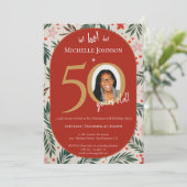 Invitation Fête du 50e anniversaire de Noël (Debout devant)