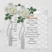 Invitation Fête du 50e anniversaire pour les parents (Devant / Derrière)