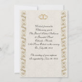 Invitation Fête du 50e anniversaire pour les parents (Dos)