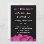 Invitation Fête du 50e anniversaire pour sa marguerite rose W (Dos)